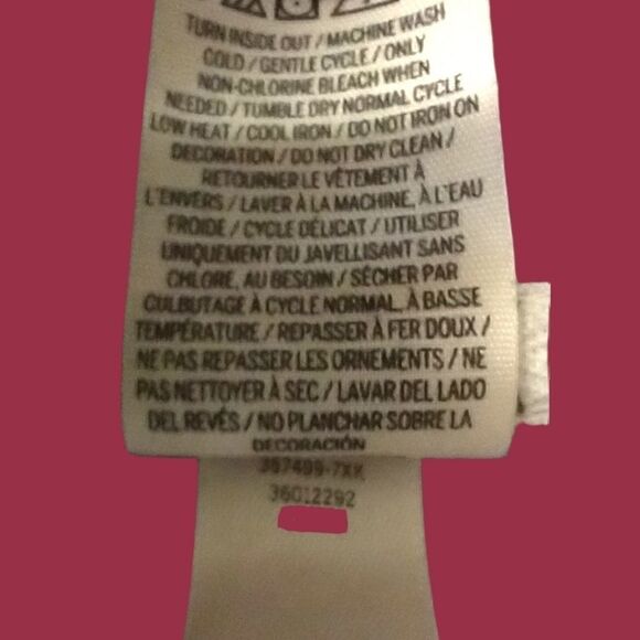 PINK VICTORIA SECRET oversized maroon & white 1/2 zip up pullover Sweatshirt - Picture 12 of 15